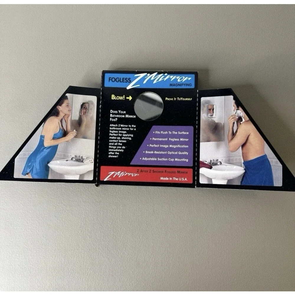 Vintage‎ Fogless Z'mirror Zadro Products Clear Frame 5 1/4
